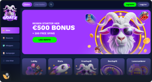 Goatz Casino forside